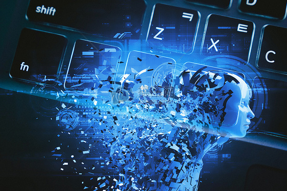 科技鍵盤創意背景圖片下載-正版圖片500462033